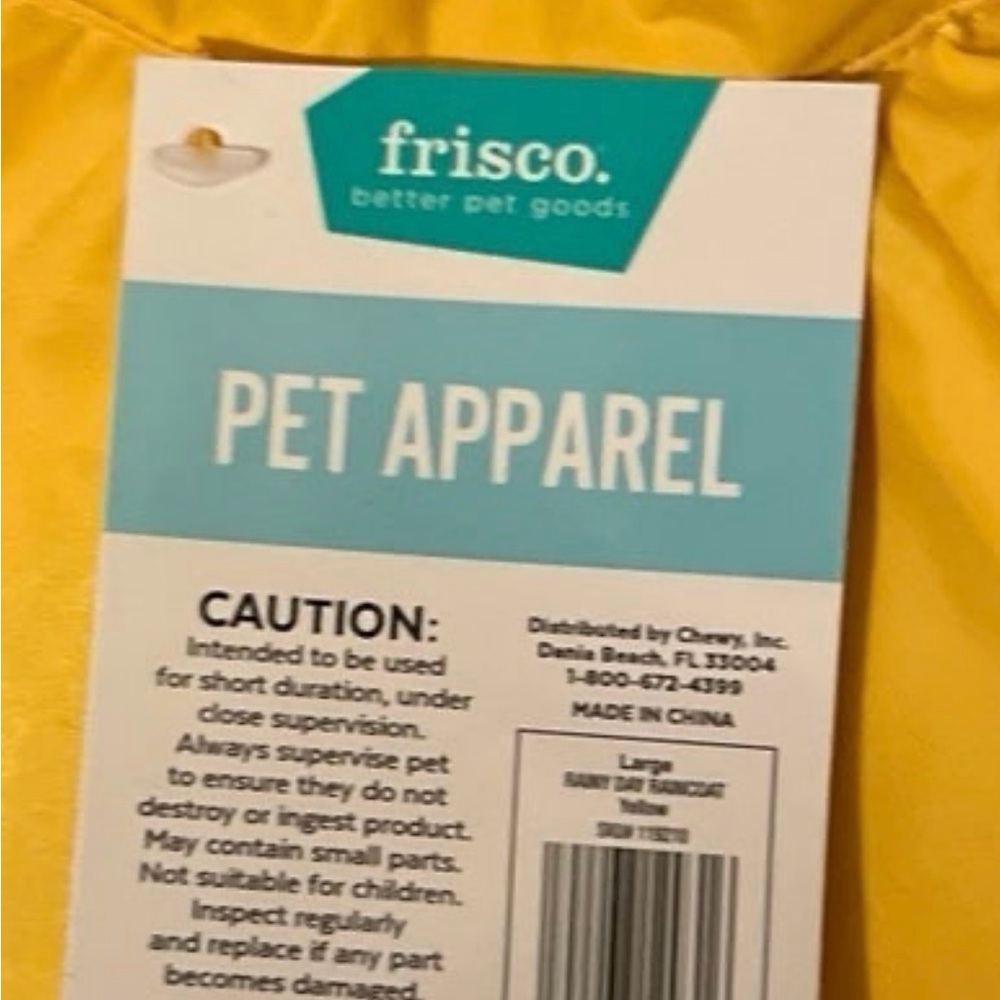 Dog raincoat